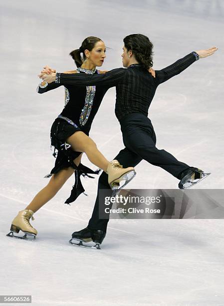 Sinead Kerr and John Kerr in action during the Ice Compulsory Dance at the ISU European Figure Skating Championships on January 17, 2006 at the...