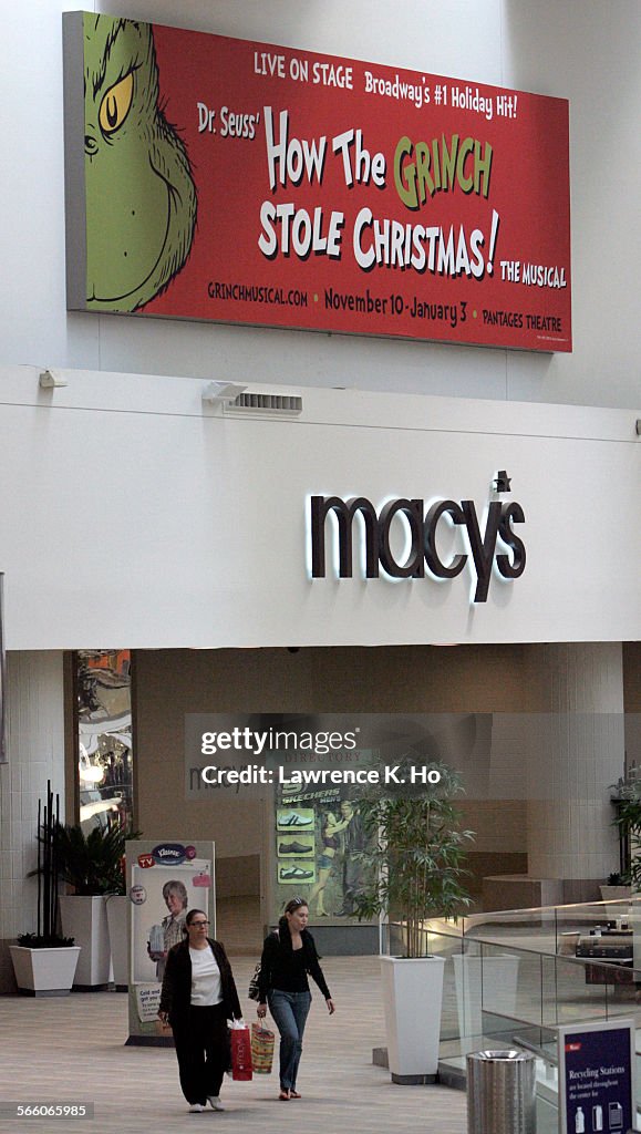 The Macy's store in the new Westfield Shopping Mall in Culver City before the holidays on Oct. 28,