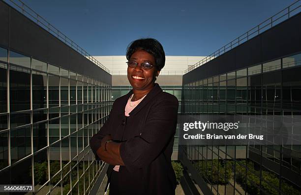 Aerospace Corporation CEO Wanda Austin at the El Segundo headquarters. The federally funded research center has quietly helped to develop almost...