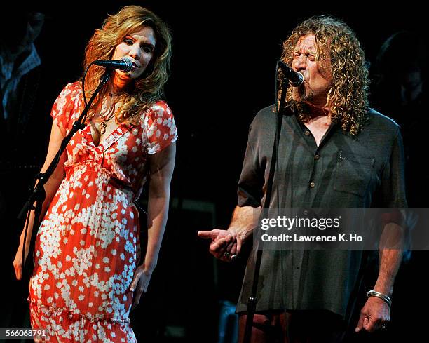 Robert Plant and Alison Krauss in concert on June 23 2008 at the Greek Theatre.