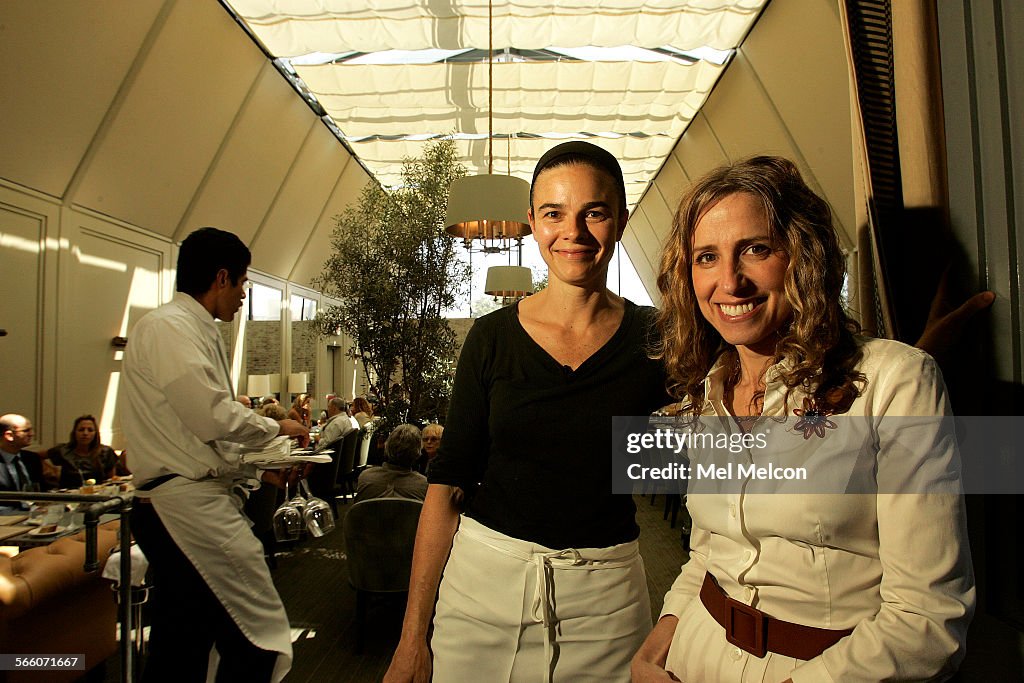 Chef Suzanne Goin, left, and wine director Caroline Styne, co-owners of Tavern Restaurant in Brentw