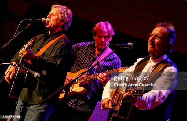 To R Chris Hillman, John Jorgenson, and Herb Pedersen prominent members of the Desert Rose Band which had a reunion performance at Owens Crystal...