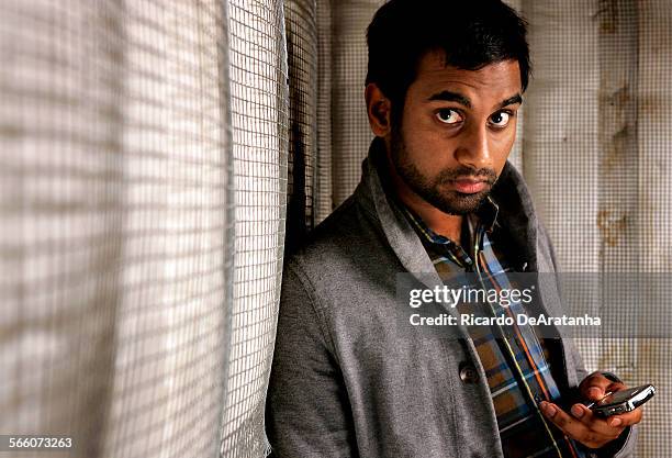 Comedian and Parks and Recreation actor Aziz Ansari photographed at CBS Radford in Studio City, November 12, 2009. Photo to illustrate a SUNDAY...