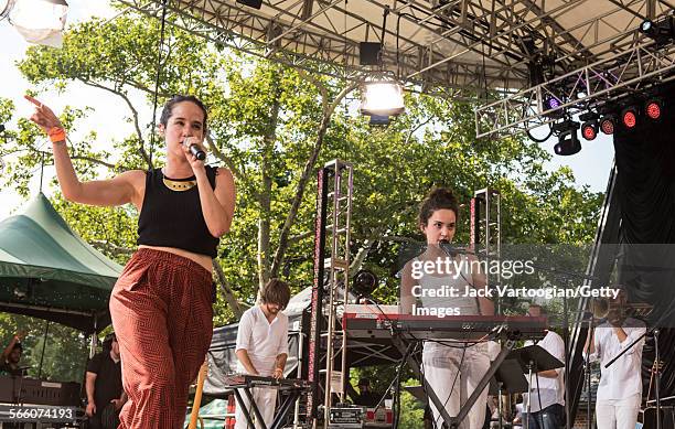 Mexican Pop and Rock musician Ximena Sarinana performs with her band during the closing concert at the 16th Annual Latin American Music Conference...