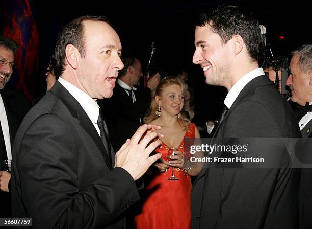 Actor Kevin Spacey attends the Warner Bros./InStyle Golden Globe after party held at the Oasis at the Beverly Hilton on January 16, 2006 in Beverly...