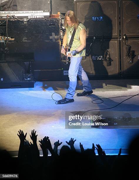 Steve Morse of Deep Purple performs on stage in concert at The Astoria on January 17, 2006 in London, England.