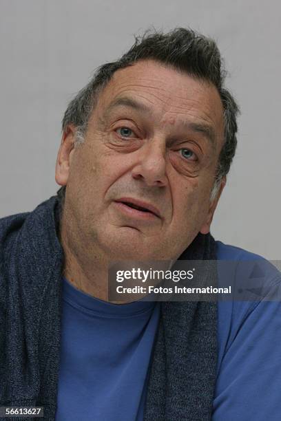 Director Stephen Frearstalks at the Four Season's Hotel on December 5, 2005 in Beverly Hills, California.