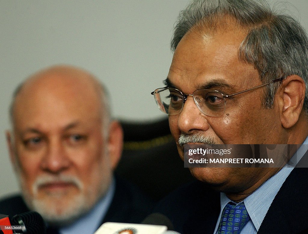 Pakistan Riaz Pakistan Foreign Secretary Riaz Mohammed Khan is watched by Pakistan ...