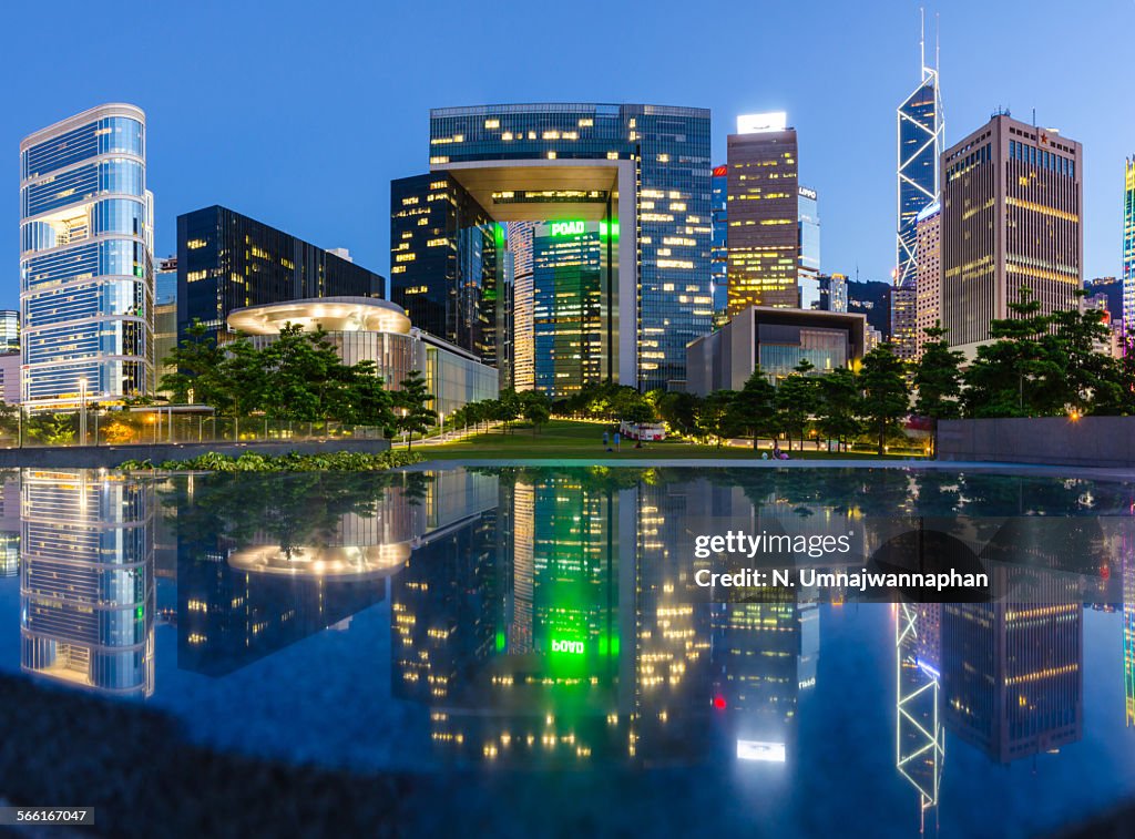 Buildings in Hong Kong city