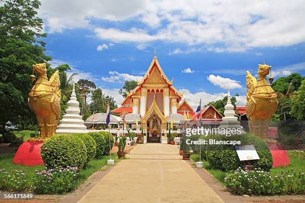 thai temple architecture landmark at wat bang phai - nonthaburi province stock pictures, royalty-free photos & images