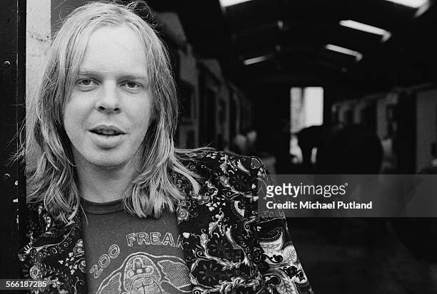 English composer and keyboard player Rick Wakeman, 20th August 1975.