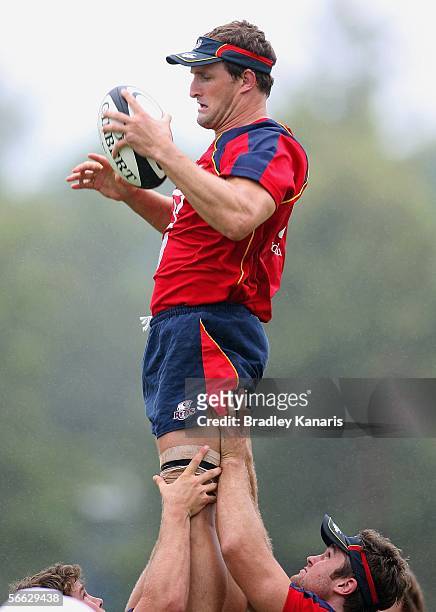 Mark Connors of the Reds in action during training for the Queensland Reds at Ballymore on January 20, 2006 in Brisbane, Australia.