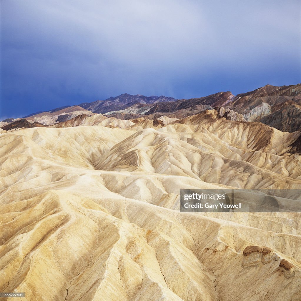 Rocky formation landscape at sunset