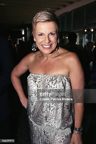 Personality Susie Elelman attends the Australia's largest annual corporate lunch, the Australia Day Lunch, at the Sydney Convention and Exhibition...