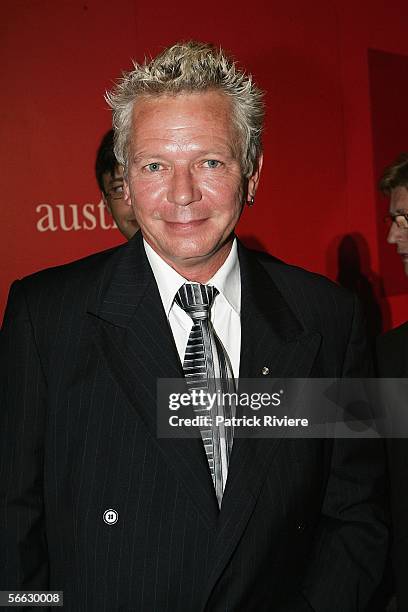 Singer Iva Davies attends the Australia's largest annual corporate lunch, the Australia Day Lunch, at the Sydney Convention and Exhibition Centre on...