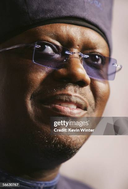 Actor Bernie Mac arrives at the "The Bernie Mac Show" 100th episode party at Memphis on January 19, 2006 in Los Angeles, California.