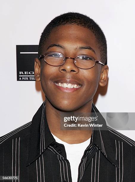 Actor Jeremy Suarez arrives at the "The Bernie Mac Show" 100th episode party at Memphis on January 19, 2006 in Los Angeles, California.