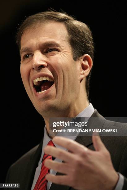 Washington, UNITED STATES: Chairman of the Republican National Committee Ken Mehlman speaks during the the Republican National Committee 2006 Annual...