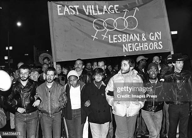 Gay Pride demonstration circa 1980 in New York City.