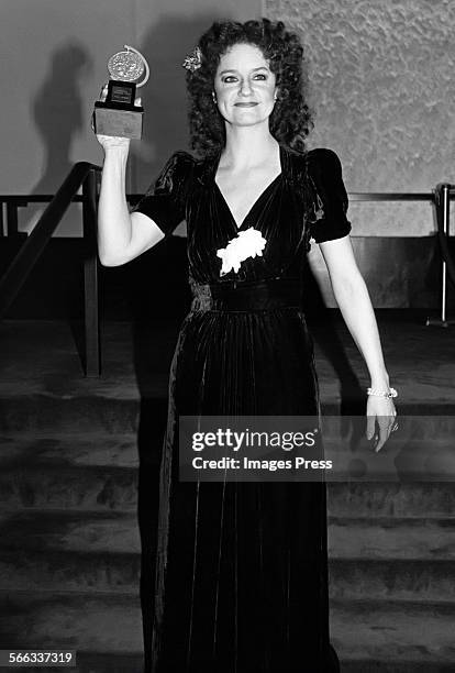 Swoosie Kurtz wins Tony Award circa 1981 in New York City.