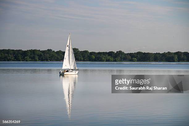Sailing in lake Calhoun, Minneapolis