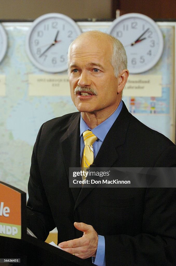 NDP Leader Jack Layton Campaigns