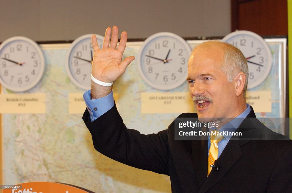 NDP Leader Jack Layton Campaigns
