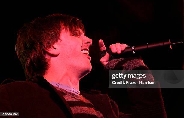 Singer Donovan Leitch performs onstage at the "All Star Jam Band" at the Forum at the SkiHouse during the 2006 Sundance Film Festival on January 20,...