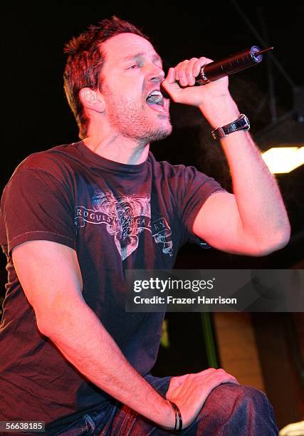 Musician Stephan Jenkins performs onstage at the "All Star Jam Band" at the Forum at the SkiHouse during the 2006 Sundance Film Festival on January...