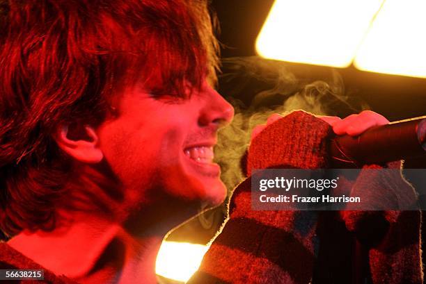 Singer Donovan Leitch performs onstage at the "All Star Jam Band" at the Forum at the SkiHouse during the 2006 Sundance Film Festival on January 20,...