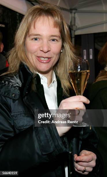 Former german ski star Katja Seizinger attends the Audi Night party at the Hotel Tenne on January 20, 2006 in Kitzbuehel, Austria.