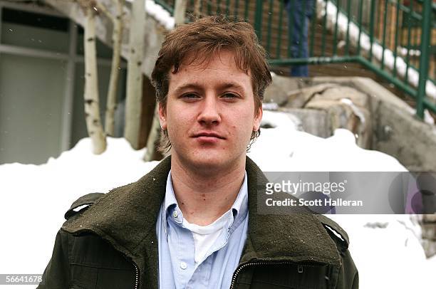 Actor Tom Guiry poses for photos on Main Street during the 2006 Sundance Film Festival January 21, 2006 in Park City, Utah.