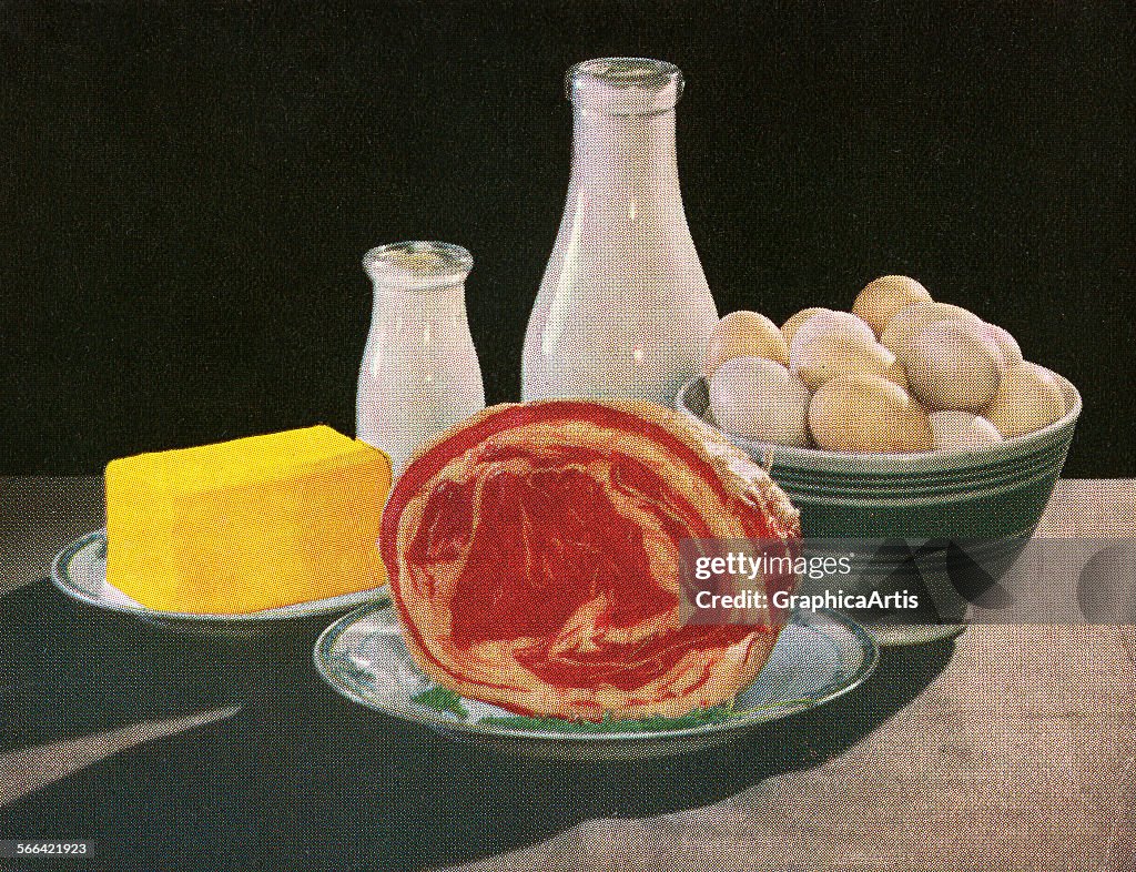 Butter, Milk, Eggs And Beef