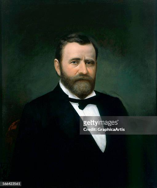 Portrait of Ulysses S Grant by an unknown American artist; oil on canvas, late 19th century, from the White House collection, Washington DC.