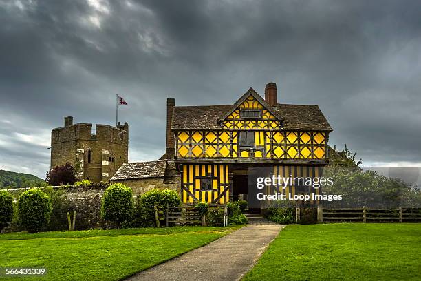 Stokesay Castle with its timber framed gatehouse dates from the 13th Century.