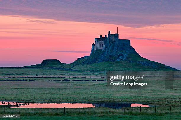 View toward Lindisfarne castle.