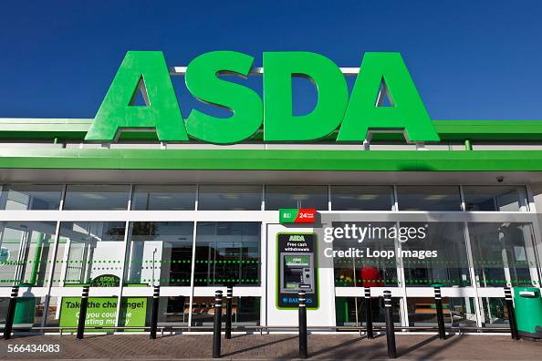 Asda Reception Front entrance and sign at main entrance of an ASDA retail... News ...
