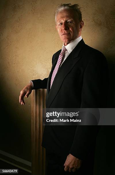 Actor Raymond J. Barry poses for a portrait at the Getty Images Portrait Studio during the 2006 Sundance Film Festival on January 20, 2006 in Park...