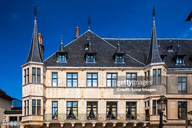 Part of the facade of the Grand Ducal Palace in Luxembourg City.