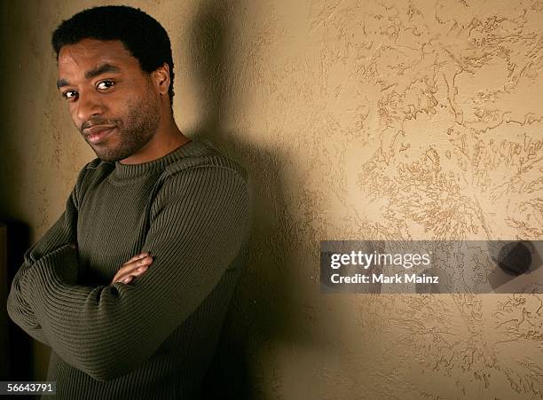 Actor Chiwetel Ejiofor of the film "Kinky Boots" poses for a portrait at the Getty Images Portrait Studio during the 2006 Sundance Film Festival on...