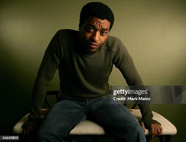 Actor Chiwetel Ejiofor of the film "Kinky Boots" poses for a portrait at the Getty Images Portrait Studio during the 2006 Sundance Film Festival on...