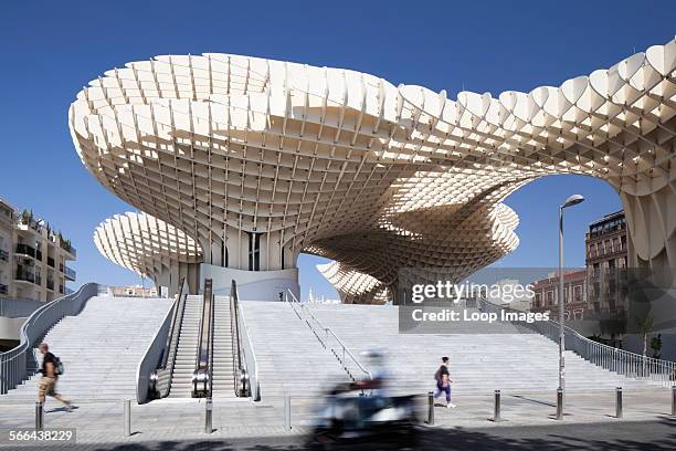 Metropol Parasol at the Plaza de la Encarnacion in Seville.