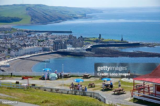 View toward Aberystwyth from the hills above the town.