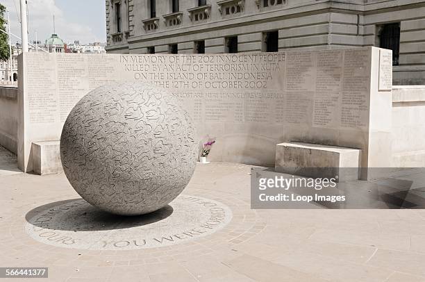 The Bali Bombing Monument by the Churchill War Rooms on Horse Guard Lane by St. James Park.