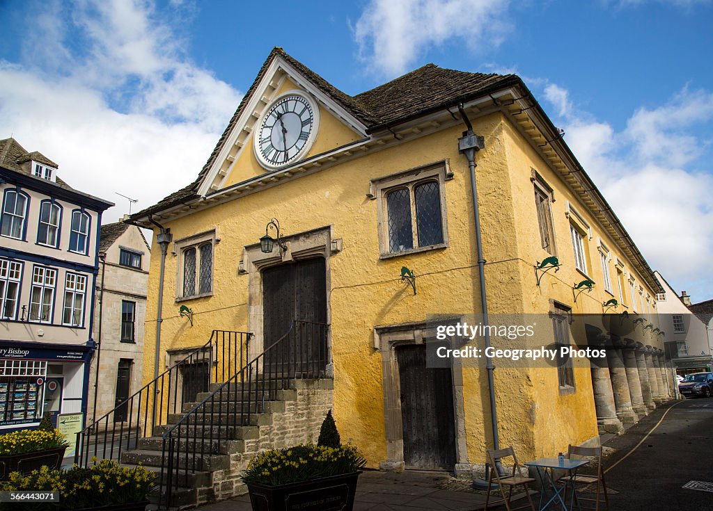 Market House, built in 1655, Tetbury, Cotswolds, Gloucestershire