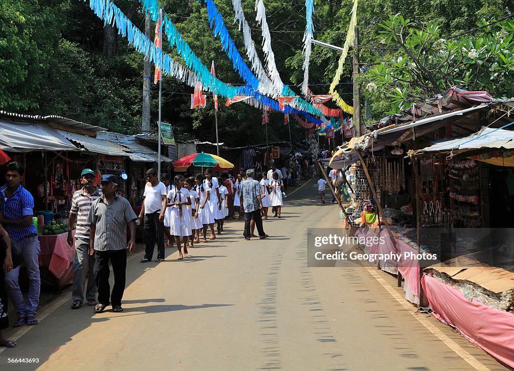 Road leading to Koneswaram Kovil Hindu temple, Trincomalee, Sri Lanka