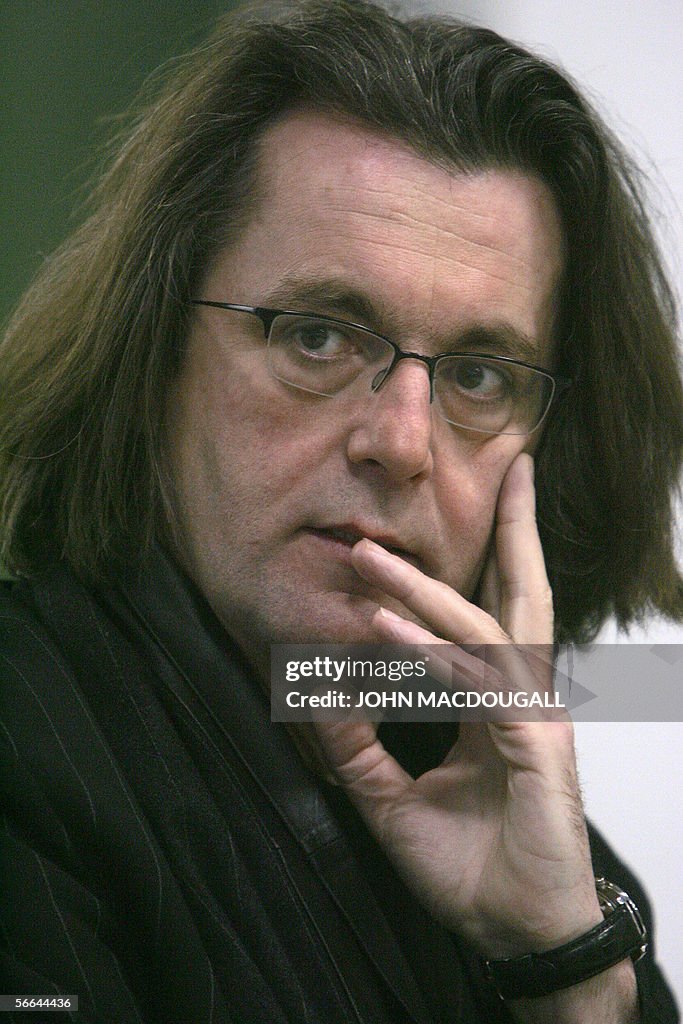 French composer Pascal Dusapin gestures