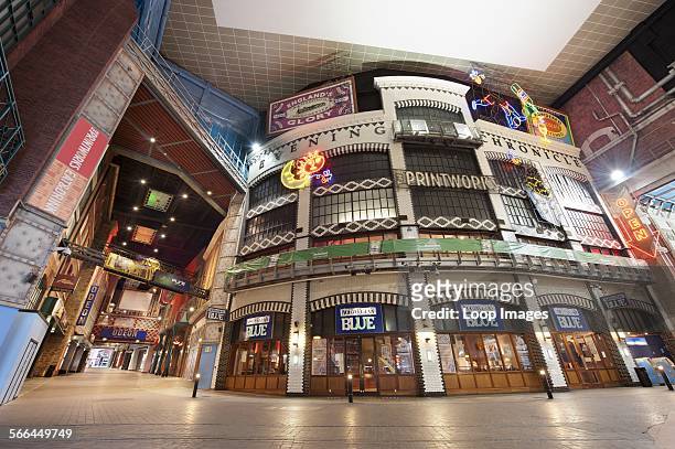 Inside the Printworks Entertainment Complex in Manchester.
