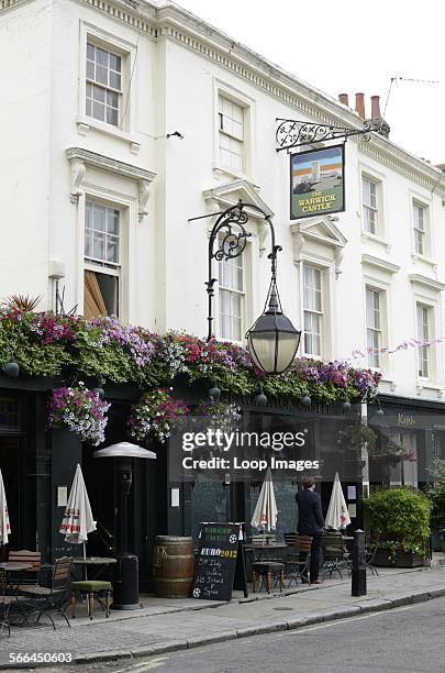 The Warwick Castle pub.