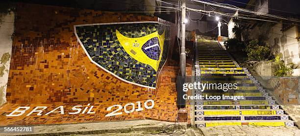 Escadaria Selaron at Lapa in Rio de Janeiro.